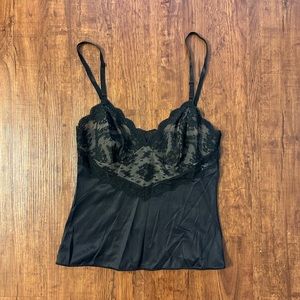 Vintage Vassarette Lingerie Lacy Tank Top